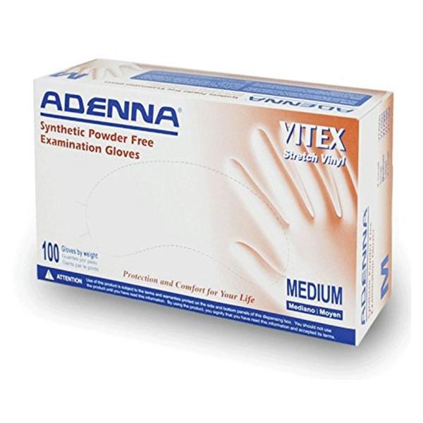 Gloves Exam Vitex Powder-Free Polyvinyl Latex-Free Medium Cream 1000/Ca